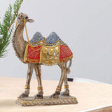 Maxbell Camel Animal Statue Cute Durable Camel Figurine for Fireplace Bedroom Office Blue