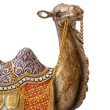 Maxbell Camel Animal Statue Cute Durable Camel Figurine for Fireplace Bedroom Office Violet