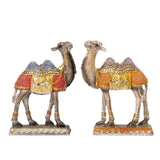 Maxbell Camel Animal Statue Cute Durable Camel Figurine for Fireplace Bedroom Office Violet