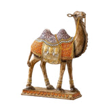 Maxbell Camel Animal Statue Cute Durable Camel Figurine for Fireplace Bedroom Office Violet