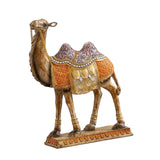 Maxbell Camel Animal Statue Cute Durable Camel Figurine for Fireplace Bedroom Office Violet