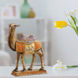 Maxbell Camel Animal Statue Cute Durable Camel Figurine for Fireplace Bedroom Office Violet