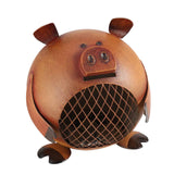 Maxbell Iron Animal Pig Piggy Bank Ornament Money Bank Cute Piggy Bank Birthday Gift