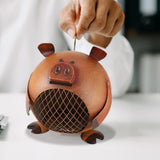 Maxbell Iron Animal Pig Piggy Bank Ornament Money Bank Cute Piggy Bank Birthday Gift