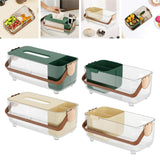 Maxbell Tissue Box Cover Holder Napkin Storage Box for Drawer Box Kitchen Restaurant Dark green