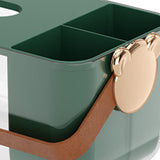 Maxbell Tissue Box Cover Holder Napkin Storage Box for Drawer Box Kitchen Restaurant Dark green