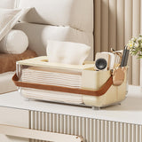 Maxbell Tissue Box Cover Holder Napkin Storage Box for Drawer Box Kitchen Restaurant cream