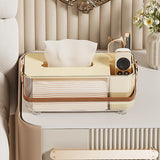 Maxbell Tissue Box Cover Holder Napkin Storage Box for Drawer Box Kitchen Restaurant cream