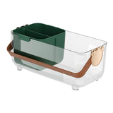 Maxbell Fruit Containers for Fridge Durable Fruit Drain Box for Household Food Salad dark green