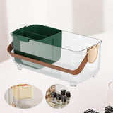 Maxbell Fruit Containers for Fridge Durable Fruit Drain Box for Household Food Salad dark green