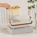 Maxbell Fruit Containers for Fridge Durable Fruit Drain Box for Household Food Salad cream