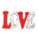Maxbell Love Statue Valentine's Day Decor Collection for Wedding Engagement