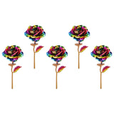 Maxbell 5 Pieces Valentines Gift Artificial Floral Roses for Wedding Anniversary Day