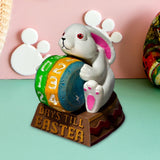 Maxbell Rabbit Calendar Easter Ornament Easter Decor Cartoon for Shelf Office Indoor