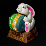 Maxbell Rabbit Calendar Easter Ornament Easter Decor Cartoon for Shelf Office Indoor