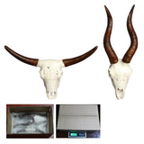 Maxbell Skull Sheep Head Wall Sculpture for Home Decor Gift 3D Wall Hanging Ornament Style A