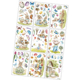 Maxbell Set of 9 Sheets Easter Window Decals Double Sided for Home Decor Accessories