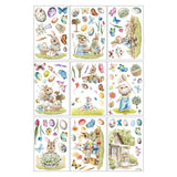 Maxbell Set of 9 Sheets Easter Window Decals Double Sided for Home Decor Accessories