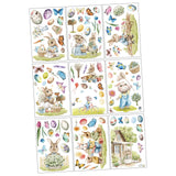 Maxbell Set of 9 Sheets Easter Window Decals Double Sided for Home Decor Accessories
