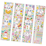 Maxbell 12x Easter Bunny Window Clings Easter Decoration for School Bathroom Kitchen