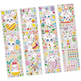 Maxbell 12x Easter Bunny Window Clings Easter Decoration for School Bathroom Kitchen