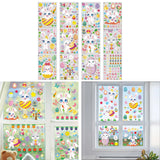 Maxbell 12x Easter Bunny Window Clings Easter Decoration for School Bathroom Kitchen