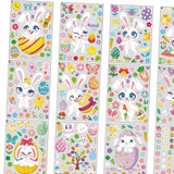 Maxbell 12x Easter Bunny Window Clings Easter Decoration for School Bathroom Kitchen