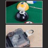 Maxbell Billiards Pool Ball Triangle Wood Wall Clock Battery Powered for Living Room