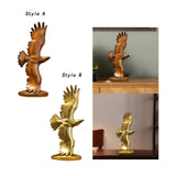 Maxbell Eagle Statue Resin Table Ornament Eagle Figurine for Dining Room Bookshelf