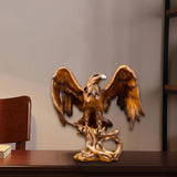 Maxbell Eagle Statue Resin Table Ornament for Lawn Porch Bookshelf Drawing Room