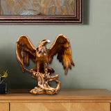 Maxbell Eagle Statue Resin Table Ornament for Lawn Porch Bookshelf Drawing Room