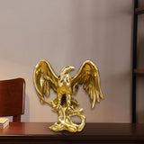 Maxbell Eagle Statue Resin Table Ornament for Lawn Porch Bookshelf Drawing Room