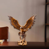 Maxbell Eagle Statues Eagle Figurine for Bookshelf Home Office Desktop Display Decor