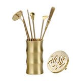 Maxbell 7 Pieces Chinese Incense Ceremony Set Incense Making Set for Yoga Meditation