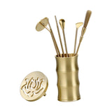 Maxbell 7 Pieces Chinese Incense Ceremony Set Incense Making Set for Yoga Meditation