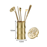 Maxbell 7 Pieces Chinese Incense Ceremony Set Incense Making Set for Yoga Meditation