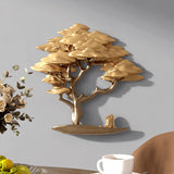 Maxbell Welcome Guests Tree Wall Sculpture Wall Art Sculpture for Cafe Bedroom Hotel