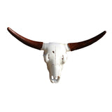 Maxbell Skull Animal Head Wall Sculpture Faux Animal Skull Wall Sculpture for Office Bull