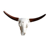 Maxbell Skull Animal Head Wall Sculpture Faux Animal Skull Wall Sculpture for Office Bull