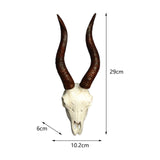 Maxbell Skull Animal Head Wall Sculpture Faux Animal Skull Wall Sculpture for Office Sheep