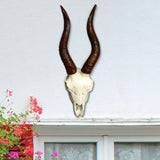 Maxbell Skull Animal Head Wall Sculpture Faux Animal Skull Wall Sculpture for Office Sheep