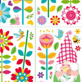 Maxbell 9Pcs Spring Window Stickers Spring Window Clings for Living Room Office Shop