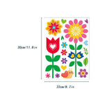 Maxbell 9Pcs Spring Window Stickers Spring Window Clings for Living Room Office Shop