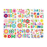 Maxbell 9Pcs Spring Window Stickers Spring Window Clings for Living Room Office Shop