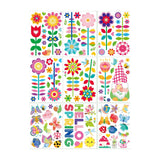 Maxbell 9Pcs Spring Window Stickers Spring Window Clings for Living Room Office Shop