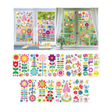 Maxbell 9Pcs Spring Window Stickers Spring Window Clings for Living Room Office Shop