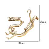 Maxbell Dragon Statue Collection Brass Feng Shui Decor for Tabletop Study Room Decor