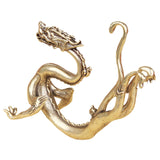 Maxbell Dragon Statue Collection Brass Feng Shui Decor for Tabletop Study Room Decor
