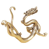 Maxbell Dragon Statue Collection Brass Feng Shui Decor for Tabletop Study Room Decor