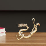 Maxbell Dragon Statue Collection Brass Feng Shui Decor for Tabletop Study Room Decor